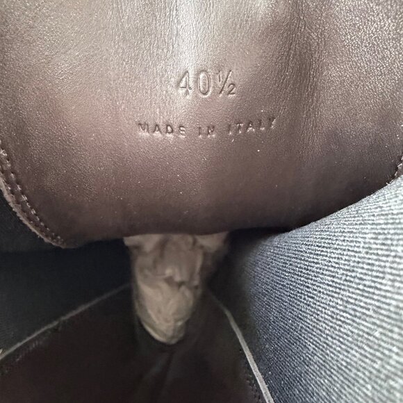 Bottega Veneta Tire Chelsea Boot Sea Salt Military Calf Leather Size 40.5 - Picture 10 of 11